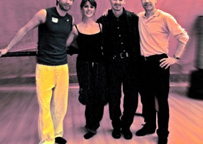 Daniele con Kledi e il maestro Ludmill Cakalli
