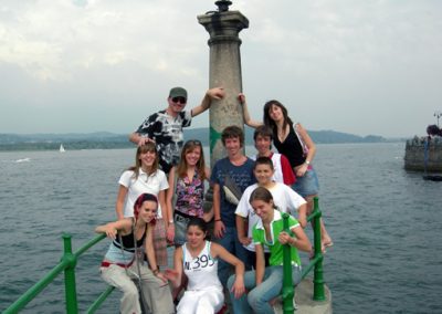Alcuni membri della The Wave in trasferta sul Lago Maggiore
