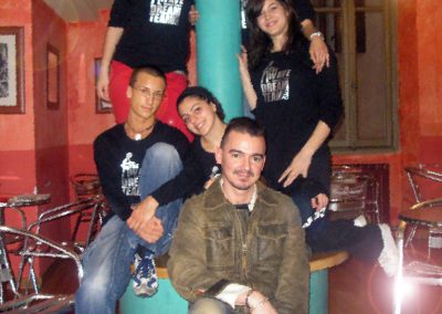 Scremin con alcuni membri del Dream Team