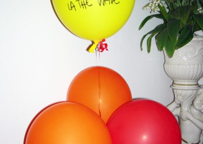 I "palloncini floreali" da parte degli allievi