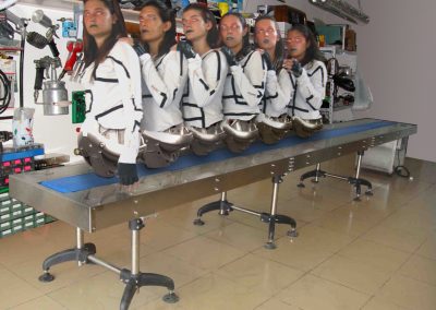 La preparazione del costume di Robot Remains