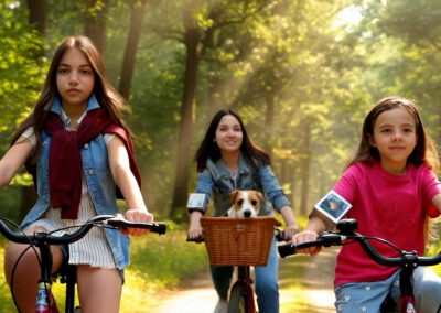 In bici